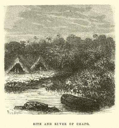 Site and River of Chapo by Edouard Riou
